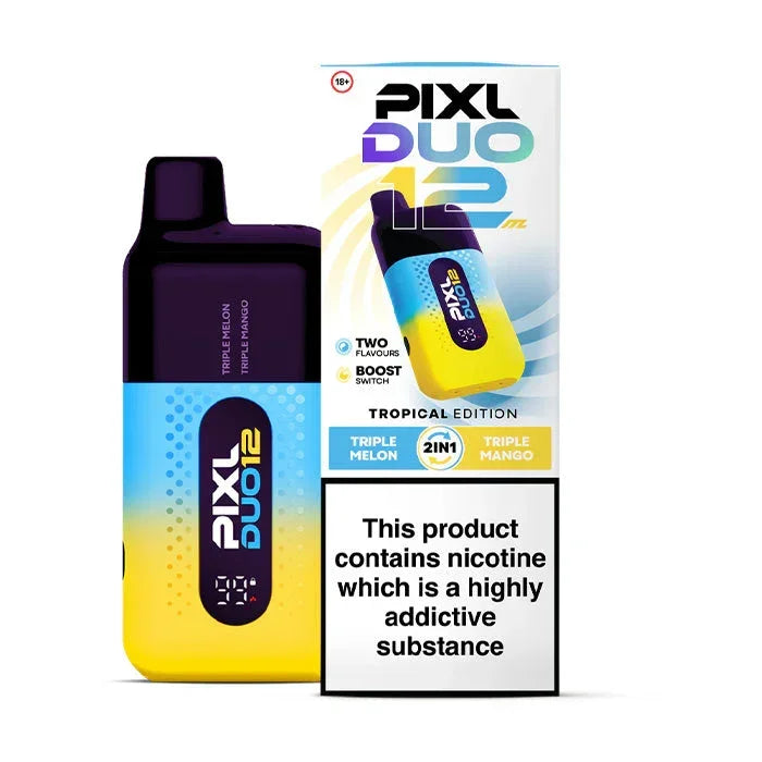 PIXL DUO 12000 DISPOSABLE VAPE KIT - BOX OF 5 ONLY 36 PIXL DUO 12000 DISPOSABLE VAPE KIT - BOX OF 5 ONLY 36