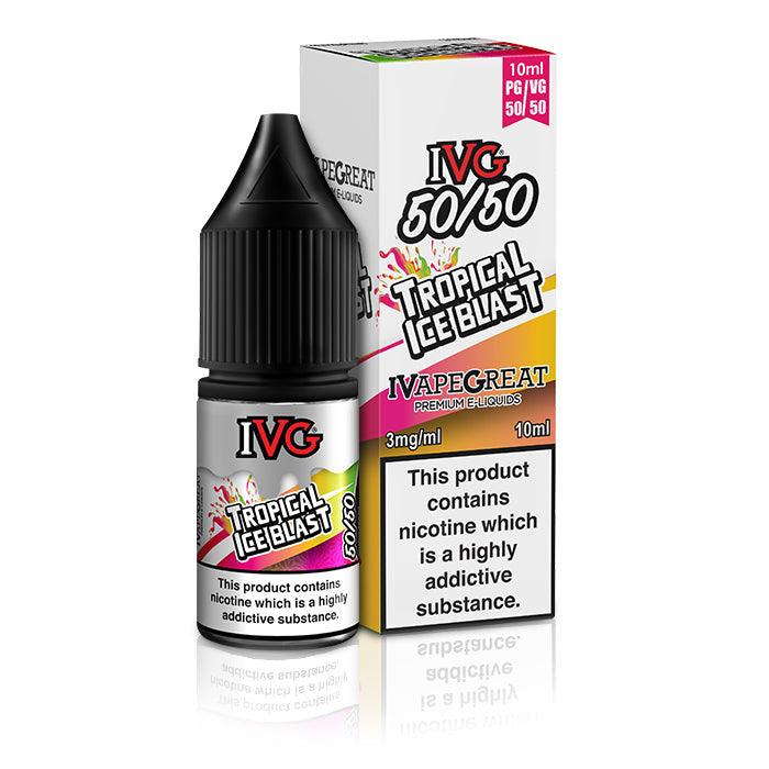 IVG 50/50 Tropical Ice Blast 10ml Nic Salt Vape Juice - Vapours Deal Ltd