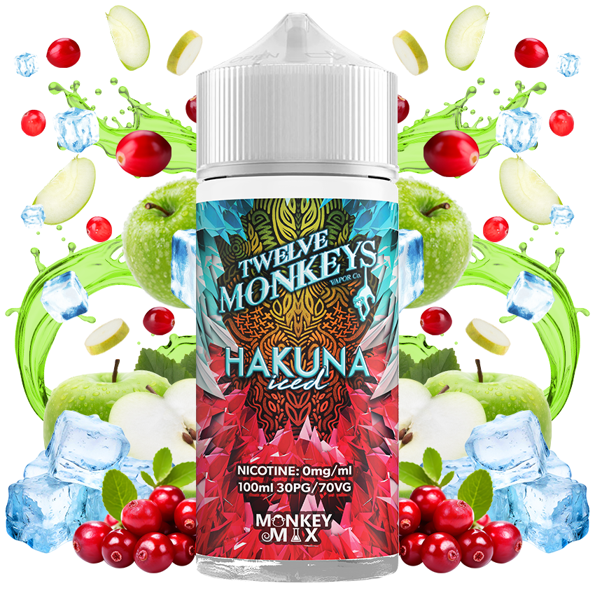 Twelve Monkeys Ice Age Hakuna Iced 100ml E-Liquid Shortfill