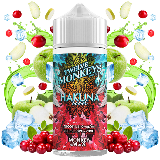 Twelve Monkeys Ice Age Hakuna Iced 100ml E-Liquid Shortfill