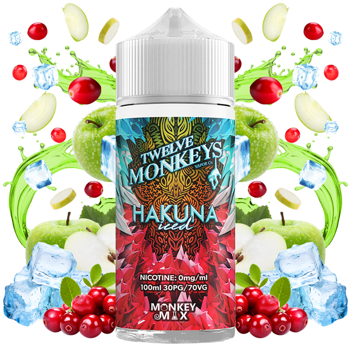 Twelve Monkeys Ice Age Hakuna Iced 100ml E-Liquid Shortfill