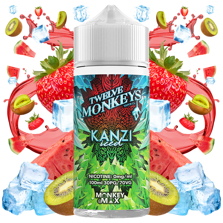 Twelve Monkeys Ice Age Kanzi Iced 100ml E-Liquid Shortfill
