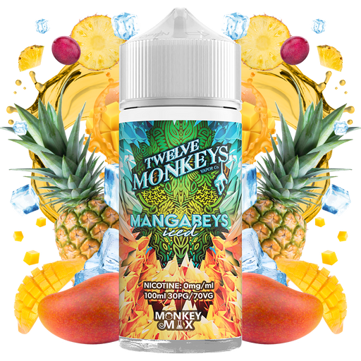 Twelve Monkeys Ice Age Mangabeys Iced 100ml E-Liquid Shortfill
