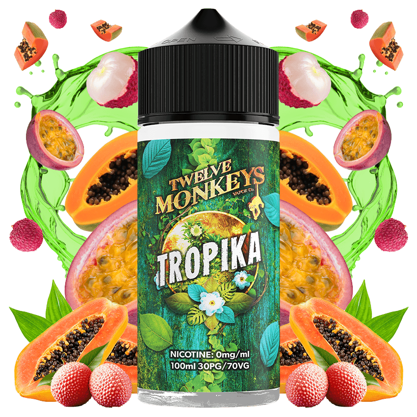 Twelve Monkeys Tropika 100ml E-Liquid Shortfill - Vapours Deal Ltd