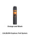 Uwell Caliburn Explorer Pod Kit Orange And Black