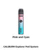 Uwell Caliburn Explorer Pod Kit Pink And Cyan