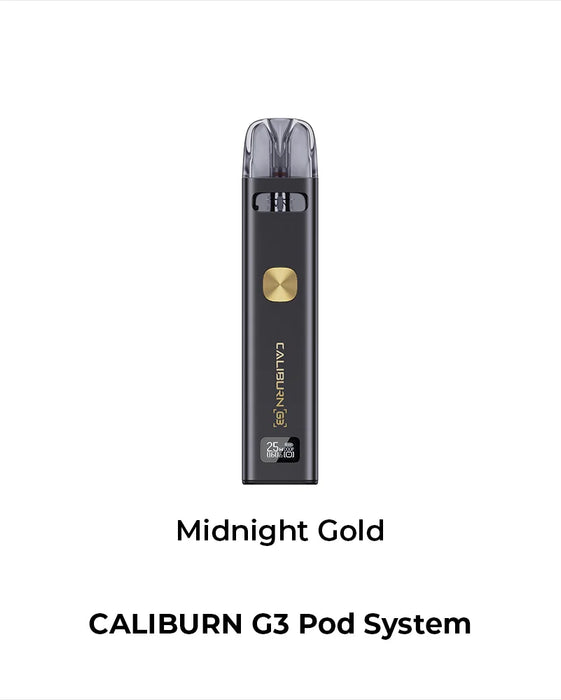 Uwell Caliburn G3 Pod Kit Midnight Gold