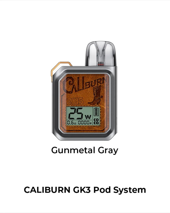 Uwell Caliburn Gk3 Pod Kit Gunmetal Gray