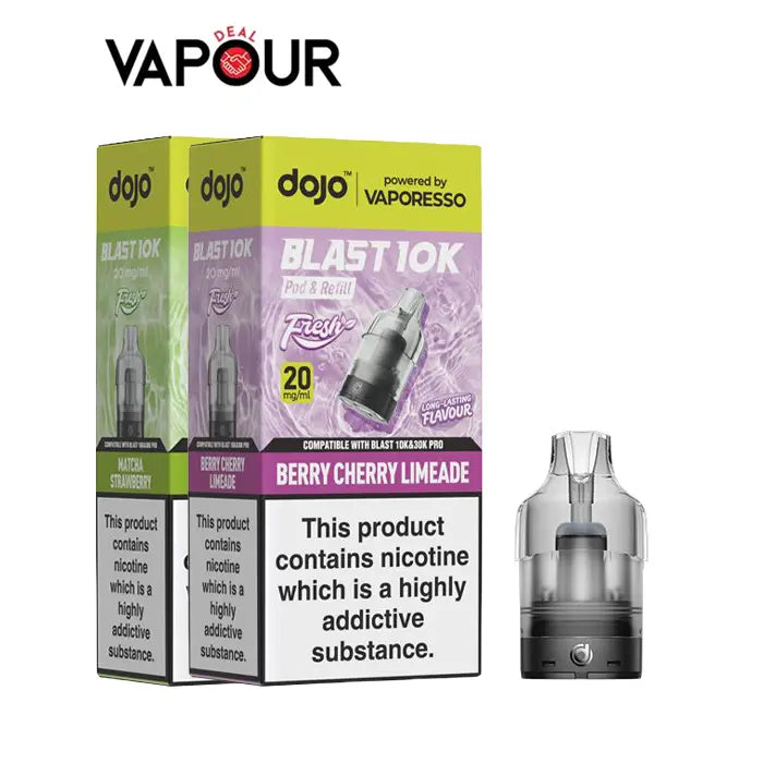 Vaporesso Dojo Blast 10K Fresh Refill Pods Vapour Deal LTD