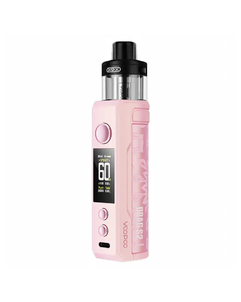 VooPoo Drag S2 60W Pod 2500mAh Vape Kit  Glow Pink