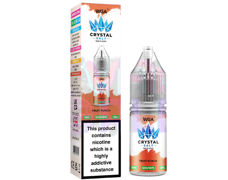 WGA Crystal Fruit Punch Nic Salt - 10 Pack