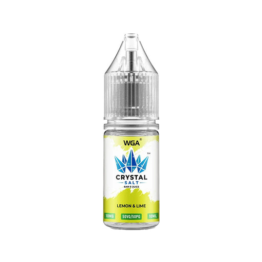 WGA Crystal Lemon Lime Saltnic Vape Juice - 10 Pack