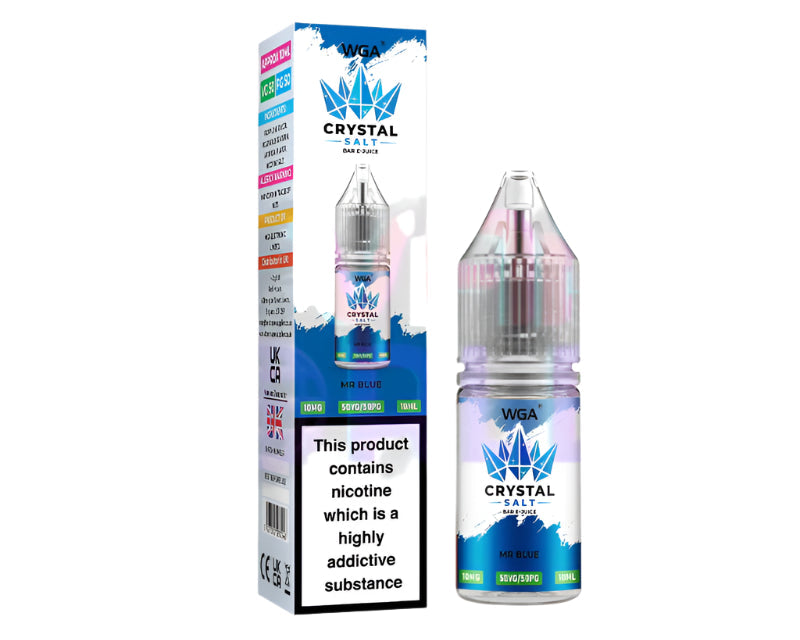 WGA Crystal Mr Blue Nic Salt - 10 Pack