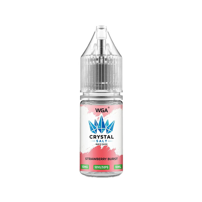 WGA Crystal Strawberry Burst Saltnic Vape Juice - 10 Pack