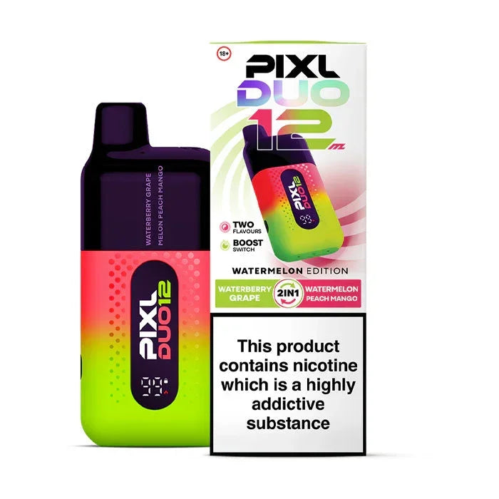 PIXL DUO 12000 DISPOSABLE VAPE KIT - BOX OF 5 ONLY 36