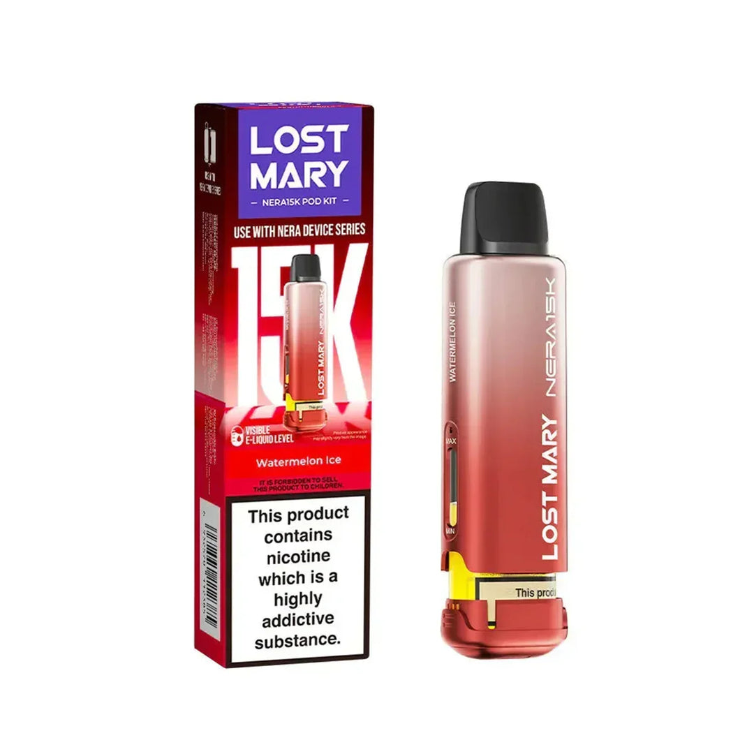 Watermelon Ice Lost Mary Nera Fullview refill pods