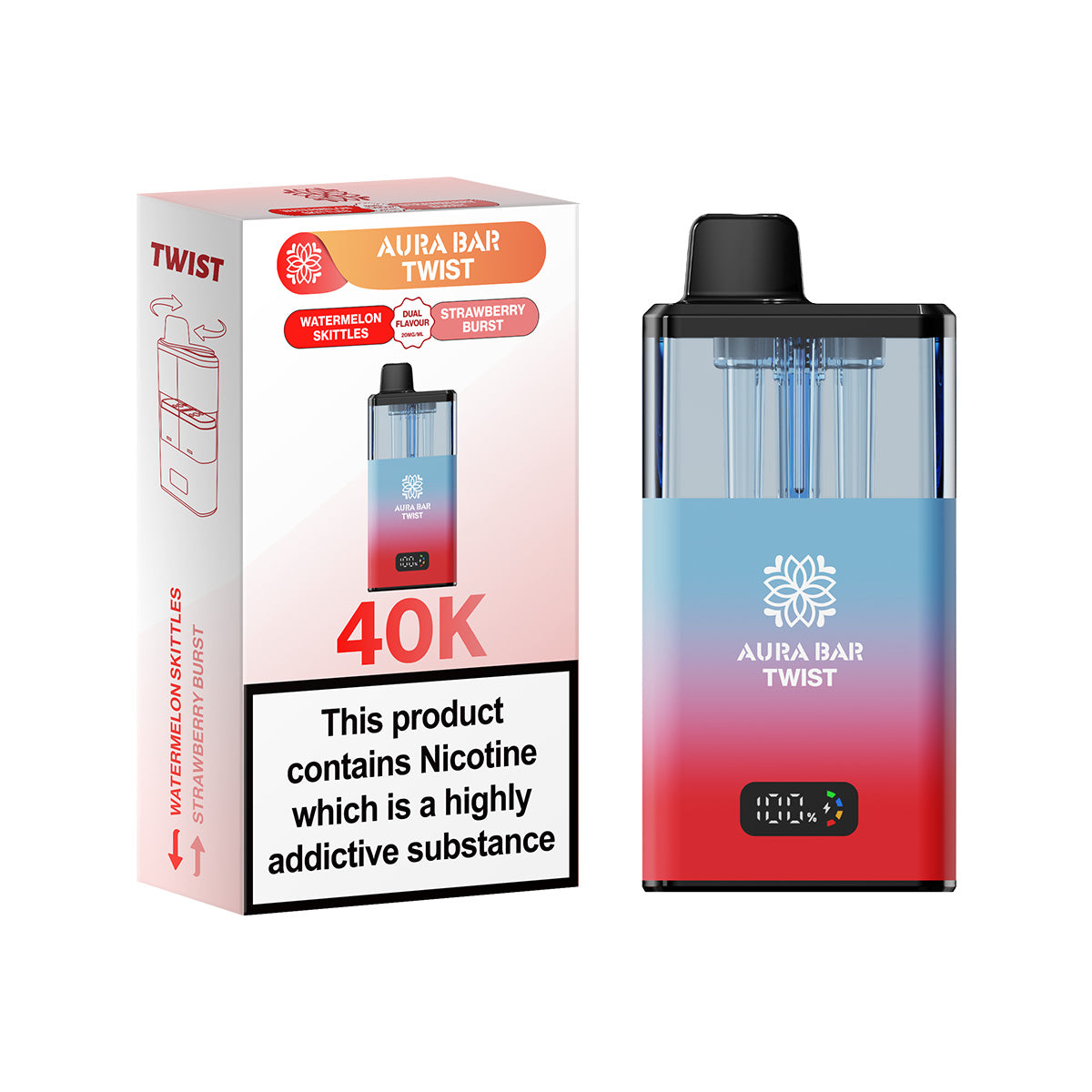 Crystal Prime Twist 40K Prefilled Vape Kit | Any 3 for 18