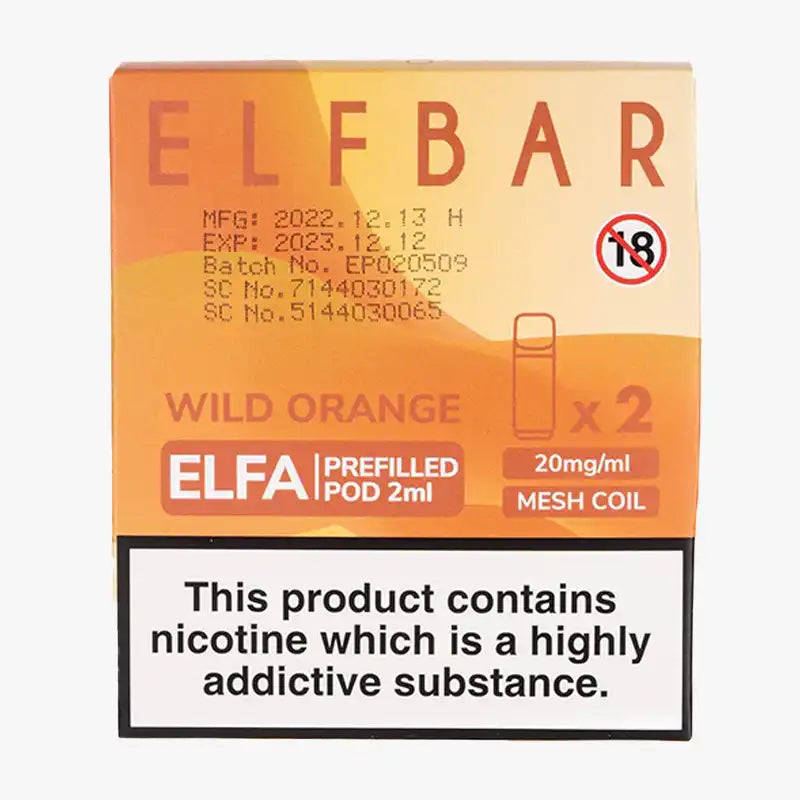 Wild Orange Elf Bar Elfa Prefilled Pod
