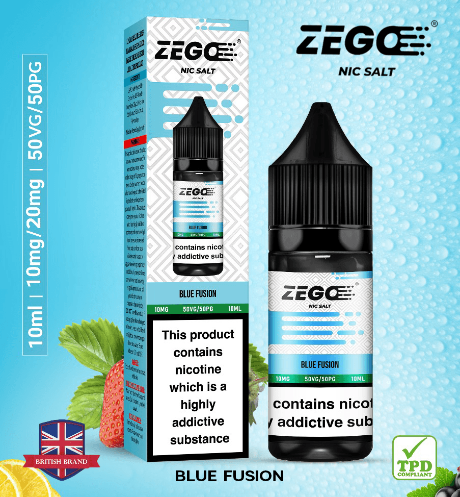 Zego Blue Fusion Nic Salt Vape Juice - Vapours Deal Ltd