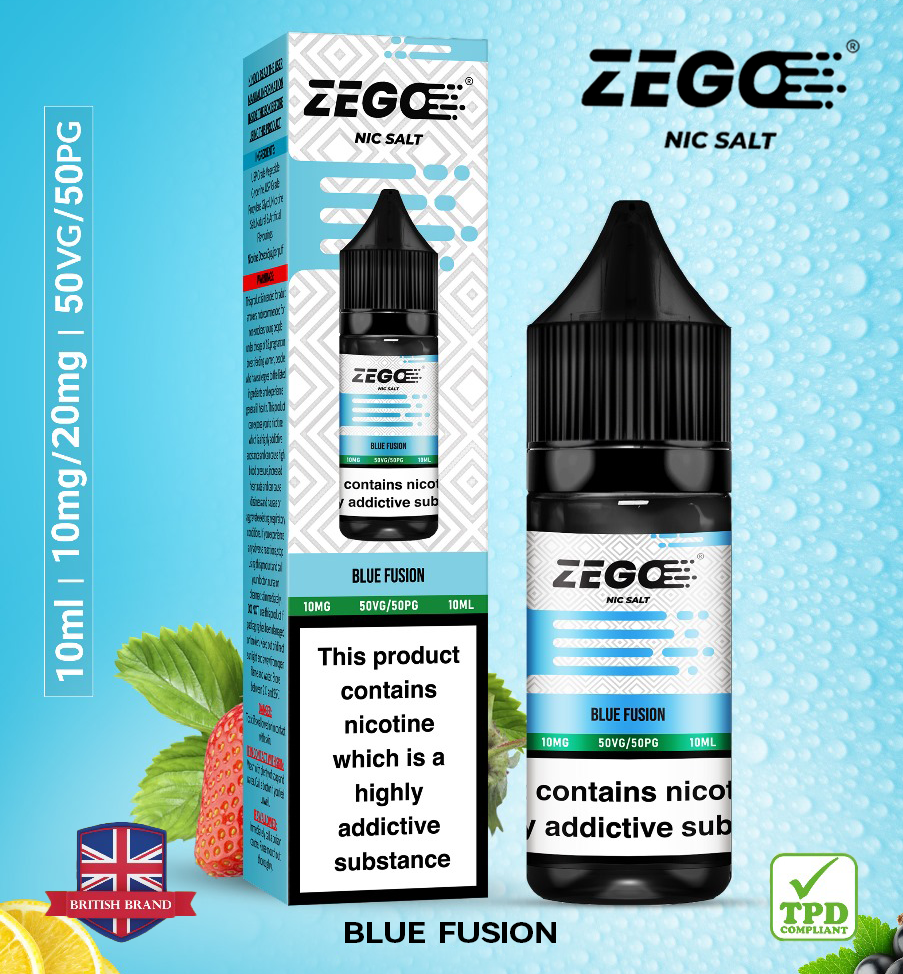 Zego Blue Fusion Nic Salt Vape Juice