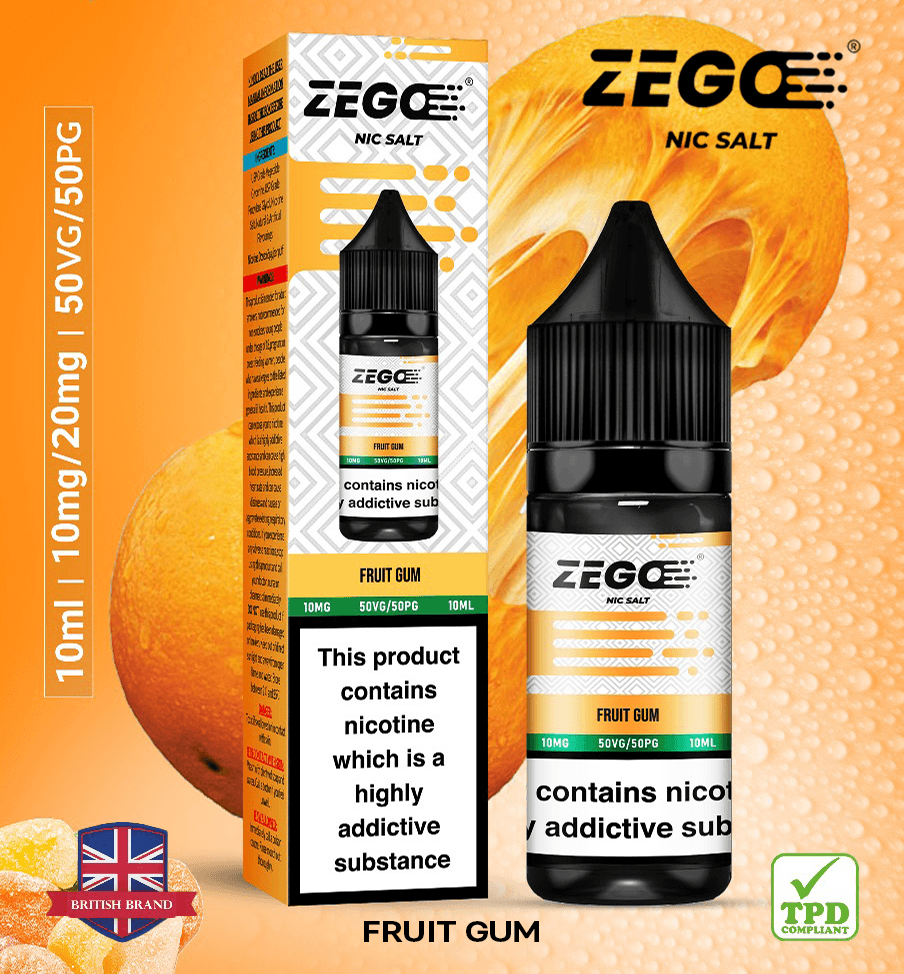 Zego Fruit Gum Nic Salt Vape Juice - Vapours Deal Ltd