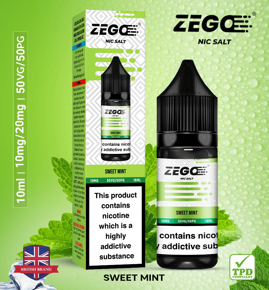 Zego Sweet Mint Nic Salt Vape Juice - Vapours Deal Ltd