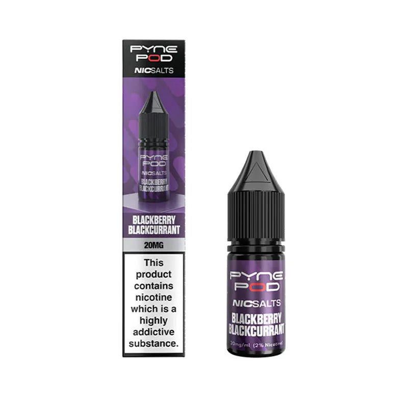 10ml Blackberry Blackcurrant E-Liquid By Pyne Pod Nic Salts