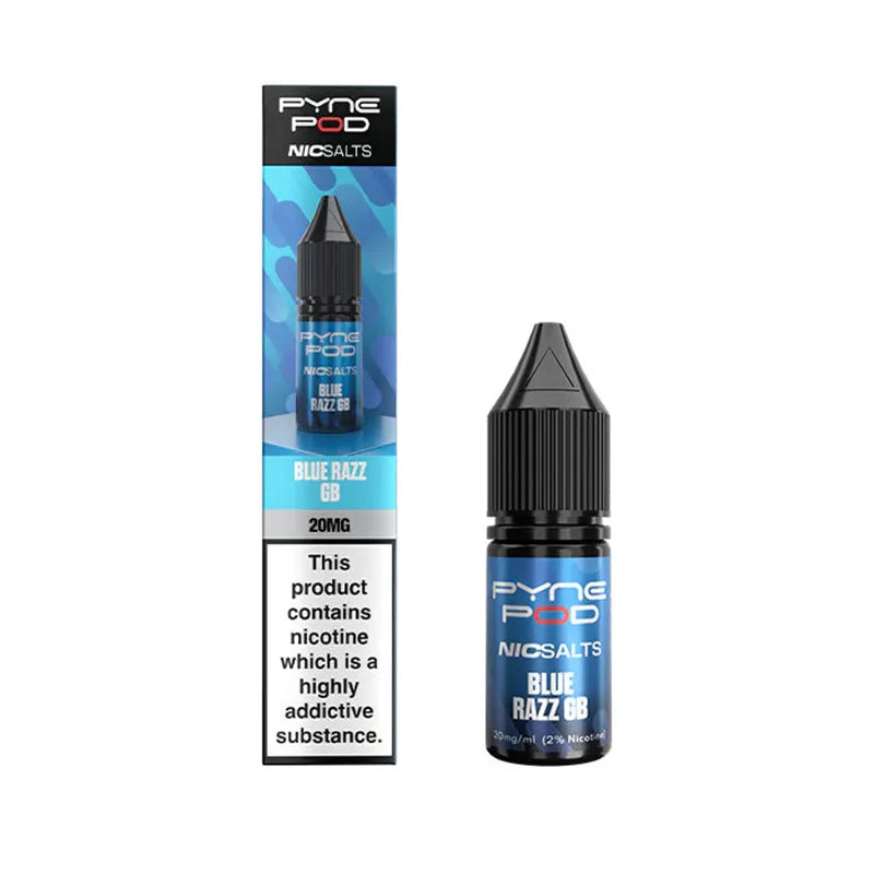 10ml Blue Razz GB E-Liquid By Pyne Pod Nic Salts
