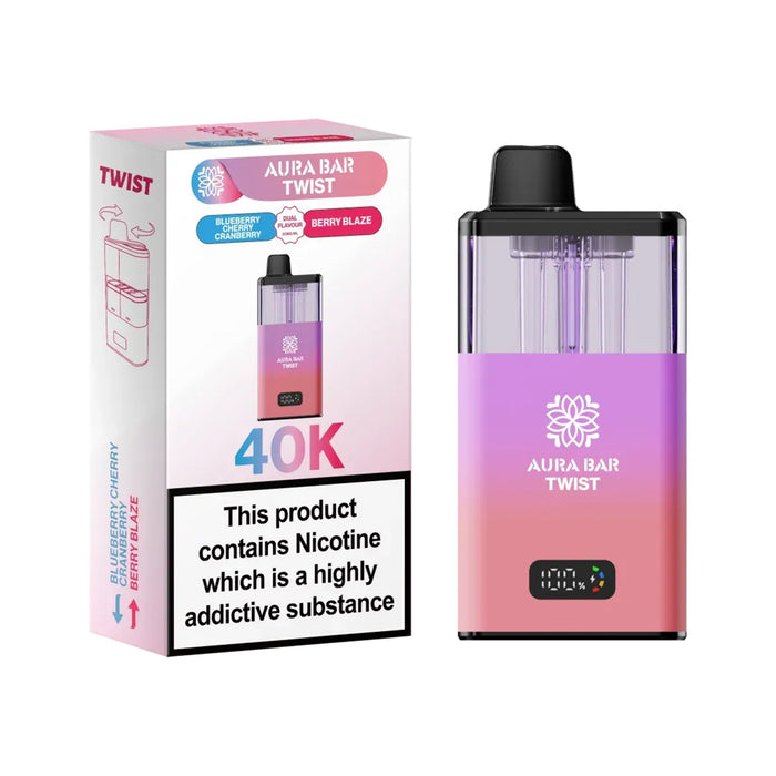 Aura Bar Twist 40K Vape Kit By Crystal Prime