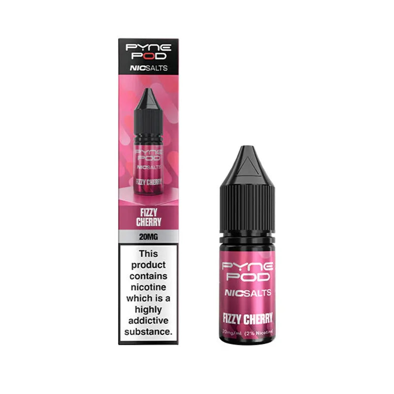 10ml Fizzy Cherry E-Liquid By Pyne Pod Nic Salts
