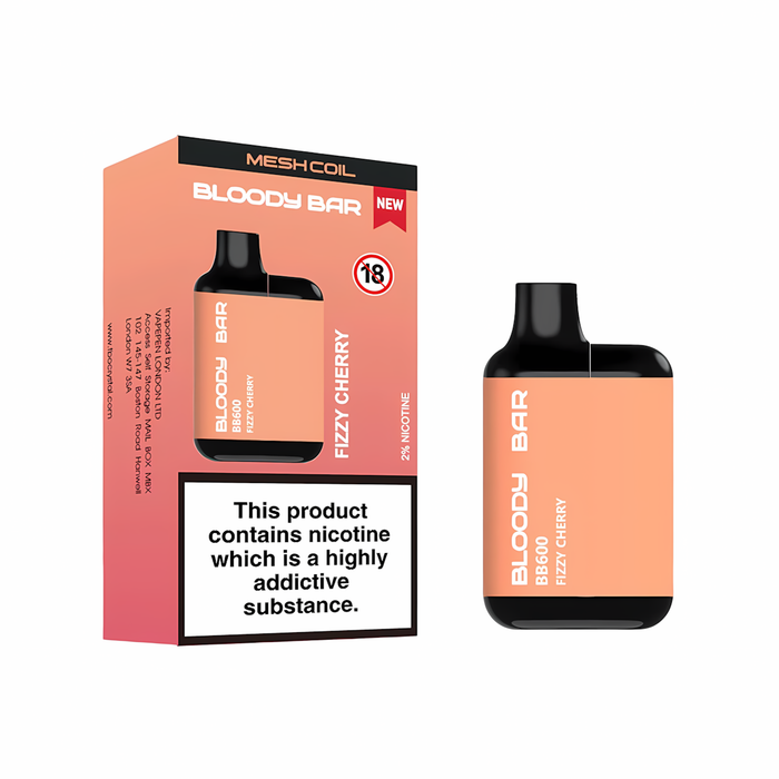 fizzy cherry Bloody Bar BB600 Prefilled Pod Kit