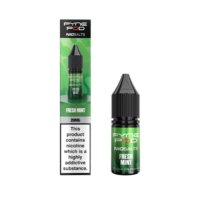 10ml Fresh Mint E-Liquid By Pyne Pod Nic Salts