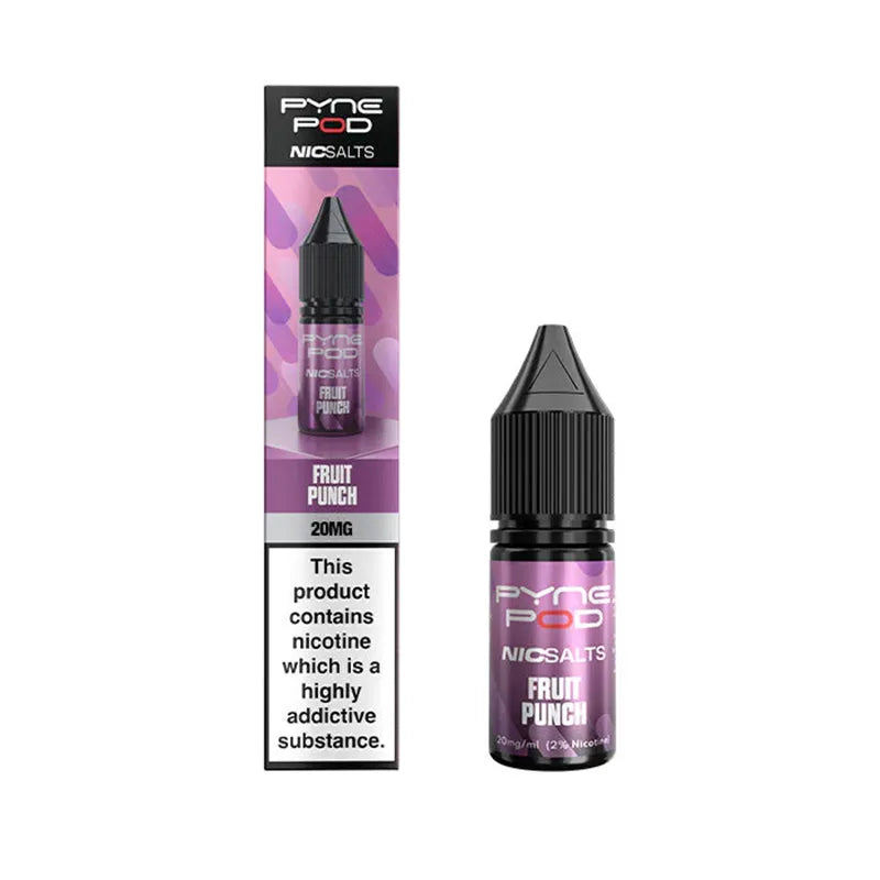 10ml Fruit Punch E-Liquid By Pyne Pod Nic Salts