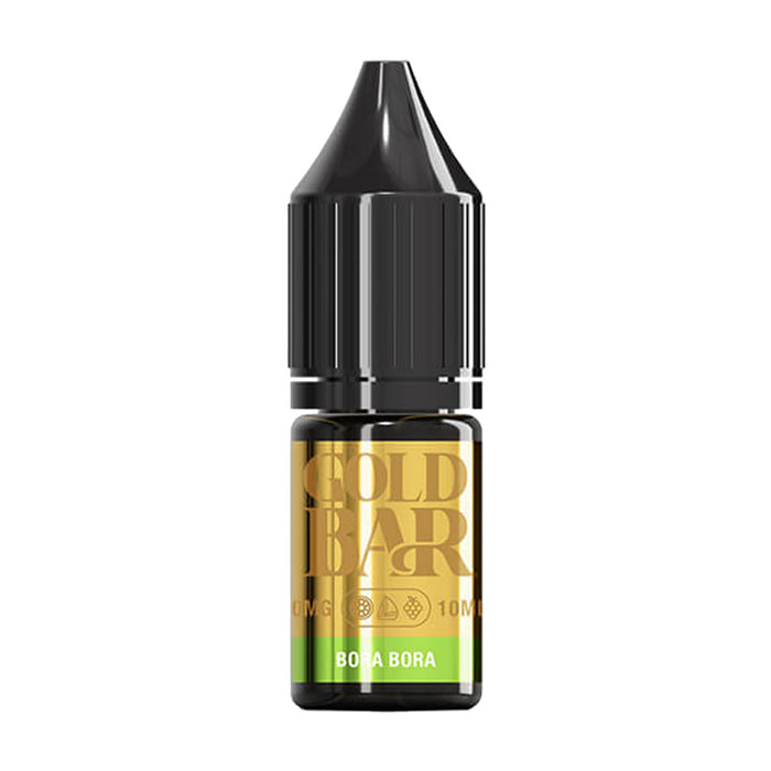 Gold Bar Bora Bora Nic Salt E-Liquid | Box of 10 Gold Bar Bora Bora Nic Salt E-Liquid | Box of 10