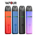 Four Quokka vape devices in red, blue, black, and purple on a white background with 'Deal Vapour' branding.