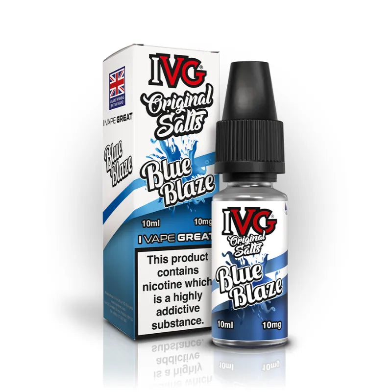 10ml Blue Blaze E-Liquid By IVG Original Salts
