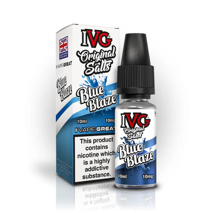 10ml Blue Blaze E-Liquid By IVG Original Salts