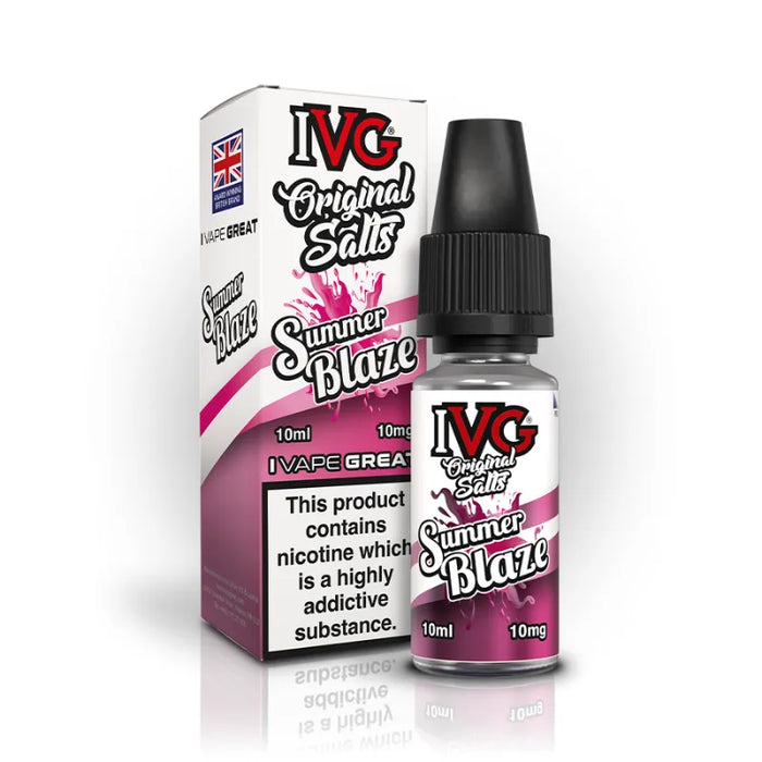10ml Summer Blaze E-Liquid By IVG Original Salts