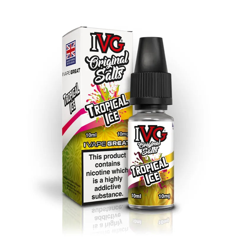 10ml Tropical Ice E-LIQUID By IVG Original Salts