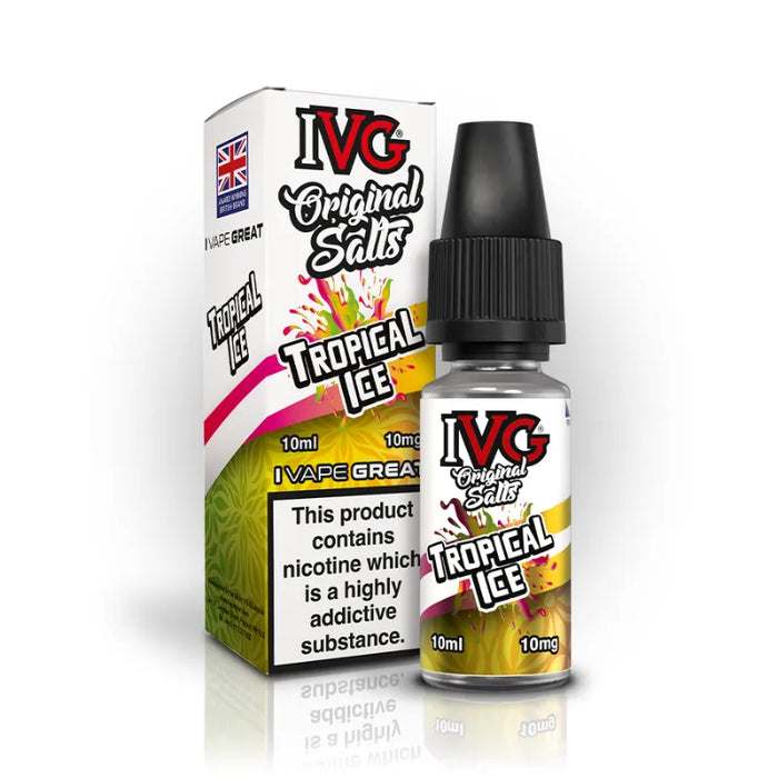 10ml Tropical Ice E-LIQUID By IVG Original Salts