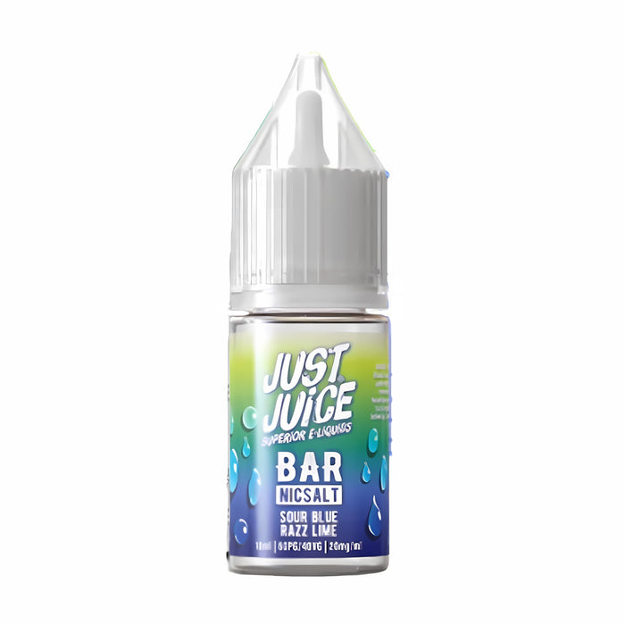 Just Juice Bar Sour Blue Razz Lime Nic Salt Vape Juice