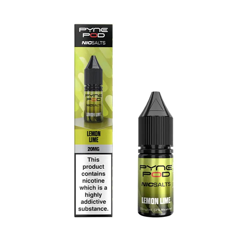 10ml Lemon Lime E-Liquid By Pyne Pod Nic Salts