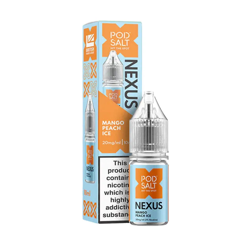 Mango Peach Ice Nic Salt 10ml By Pod Salt Nexus