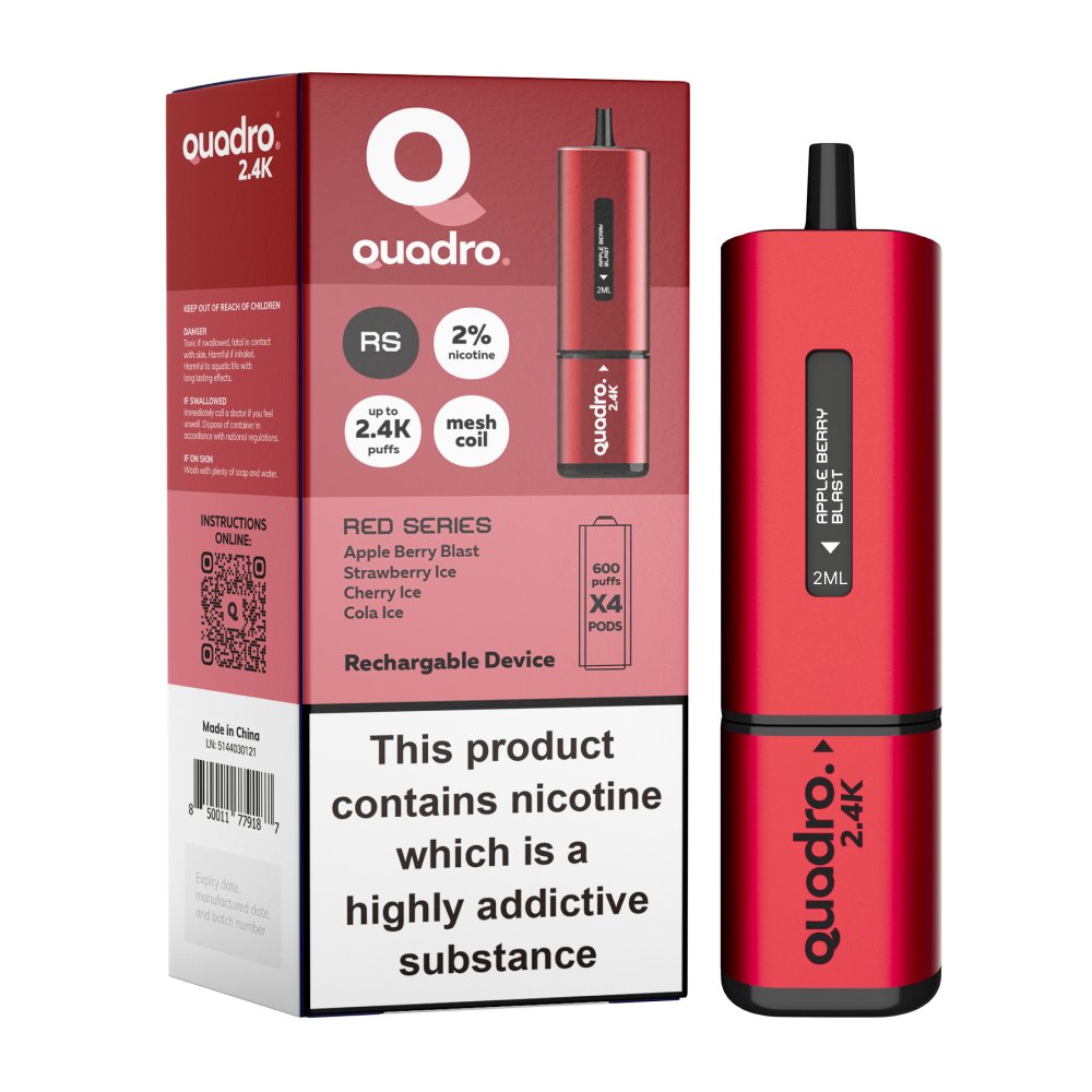 Quadro 4in1 2400 Puffs Disposable Vape