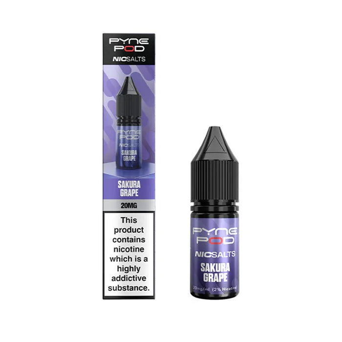 10ml Sakura Grape E-Liquid By Pyne Pod Nic Salts