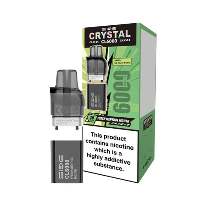 SKE Crystal CL6000 Prefilled Vape Pods - Vapour Deal LTD