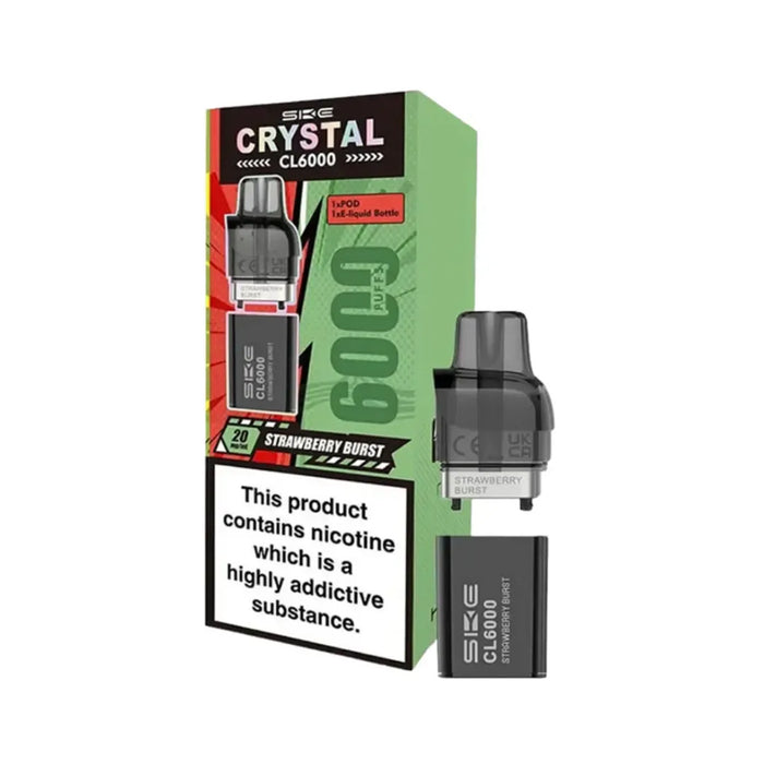 SKE Crystal CL6000 Prefilled Vape Pods - Vapour Deal LTD