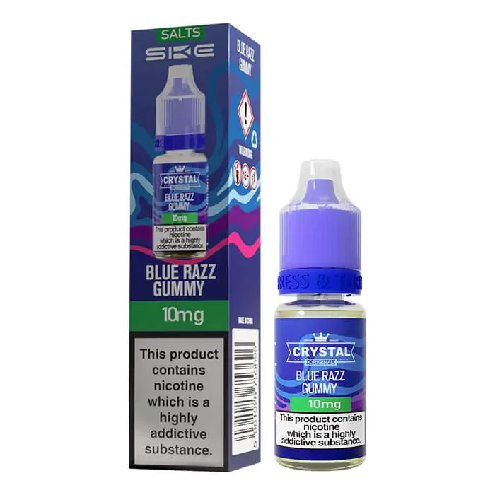 SKE Crystal Blue Razz Gummy Nic Salt E-liquid