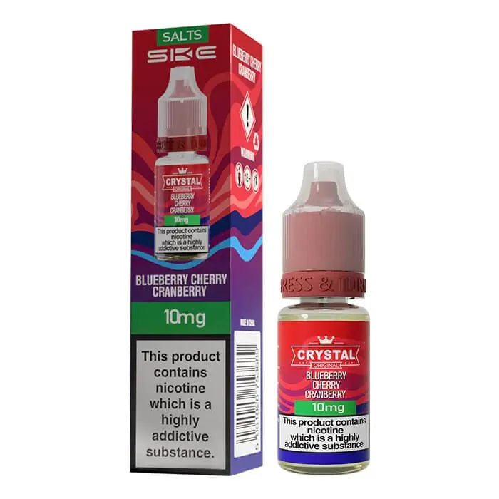 SKE Crystal Blueberry Cherry Cranberry Nic Salt E-liquid