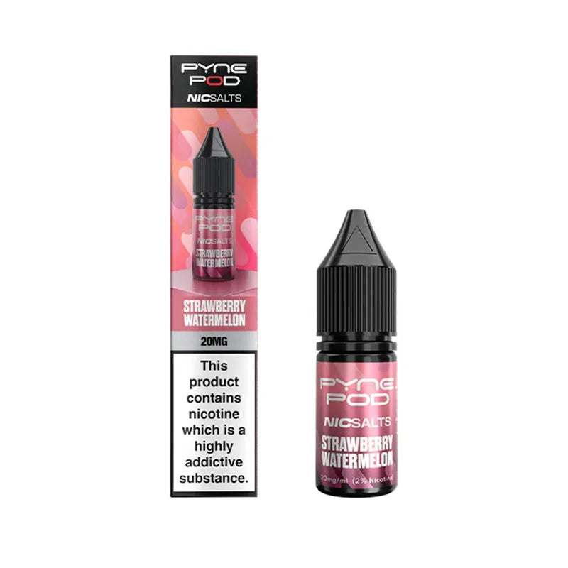 10ml Strawberry Watermelon E-Liquid By Pyne Pod Nic Salts